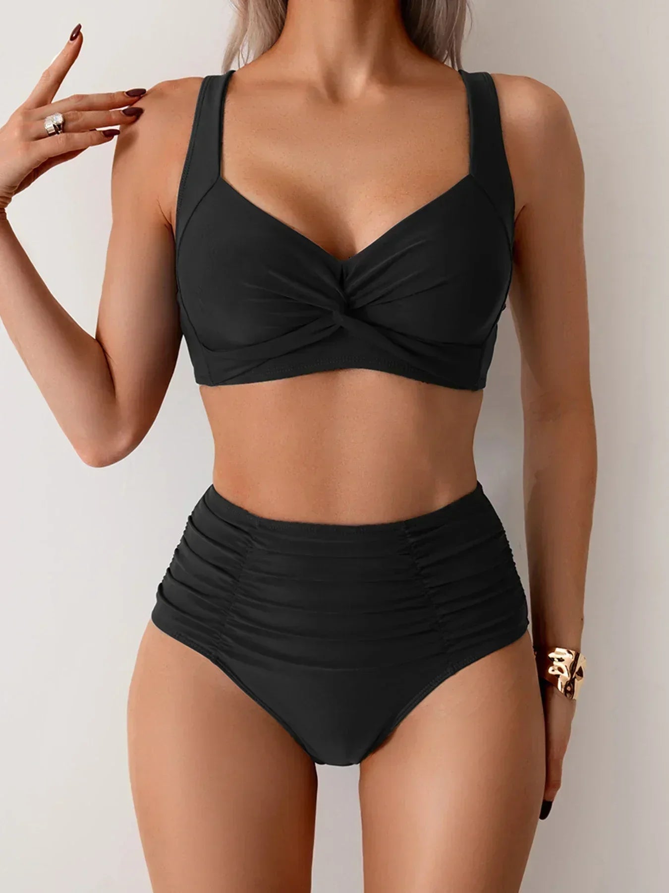 Timeless Elegance of Swimwear with Sculptural Confidence
